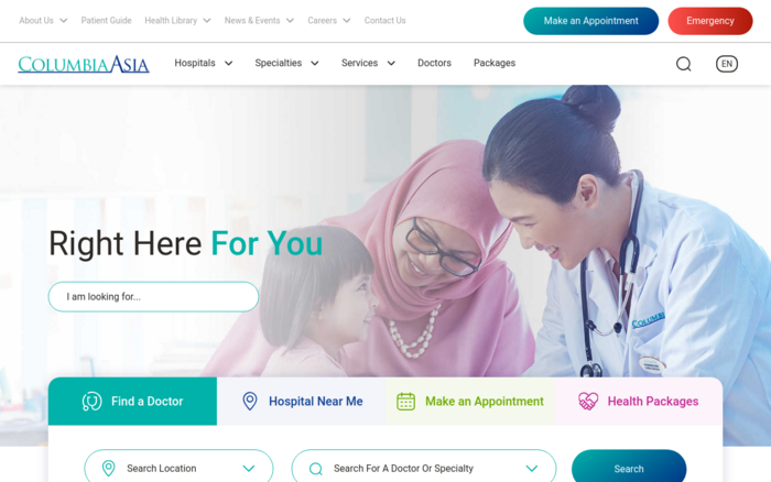 Columbia Asia Hospital – Malaysia Website